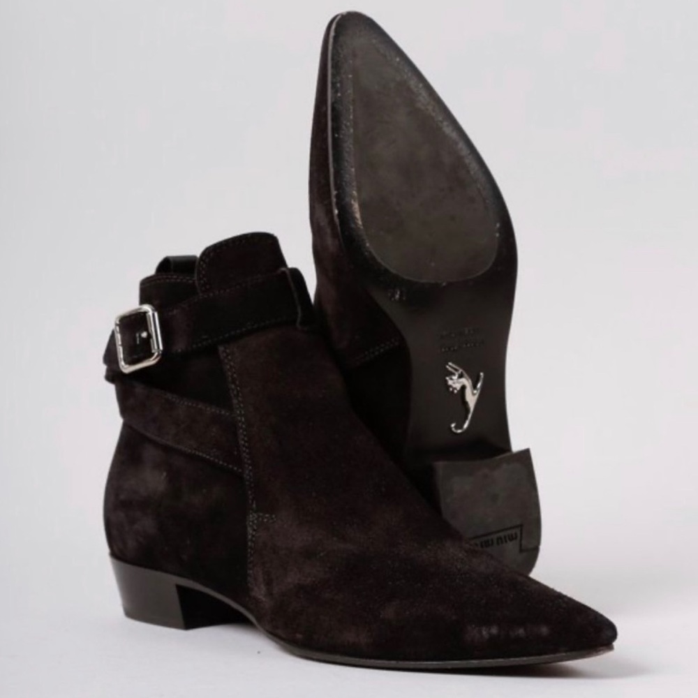 Miu Miu Ankle Black Boots - In Box